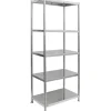 shelfr Schwerlast Edelstahl Regal mit 5 Ebenen 61 x 36 x 145 cm bis 60kg