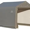 ShelterLogic Foliengerätehaus 5,4 m² Grau 180 cm x 300 cm