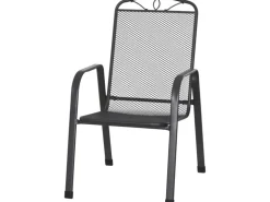 Siena Garden Elda Stapelsessel Matt-Anthrazit 58 x 65 x 96 cm