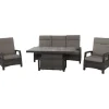 Siena Garden 3er Sofa Corido Charcoalgrey 87 cm x 206 cm x 103cm
