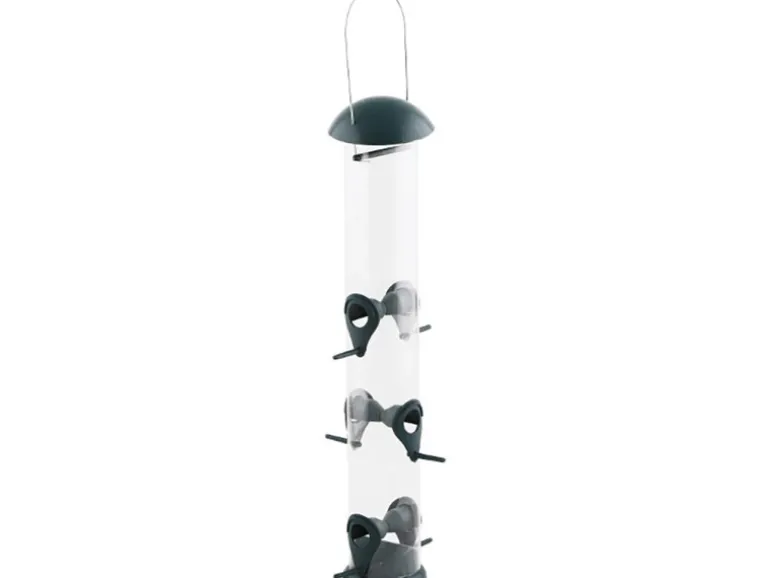 Siena Garden Futterspender Feeder Basic Kunststoff Grün Ø 13,4 cm x 43 cm