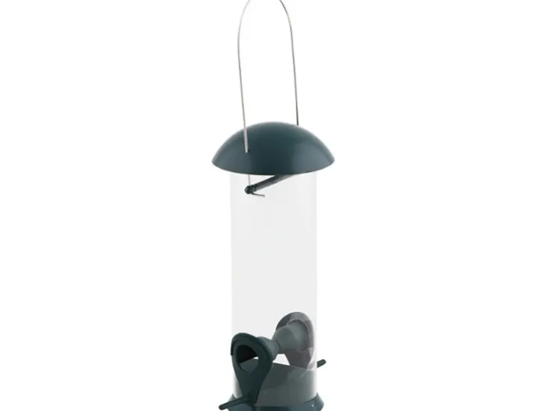 Siena Garden Futterspender Feeder Basic Kunststoff Grün Ø 13,4 cm x 24 cm