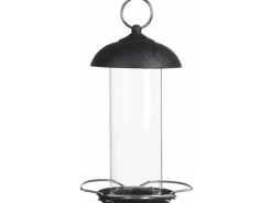 Siena Garden Futterspender Feeder Stahl Schwarz Ø 10 cm x 20 cm