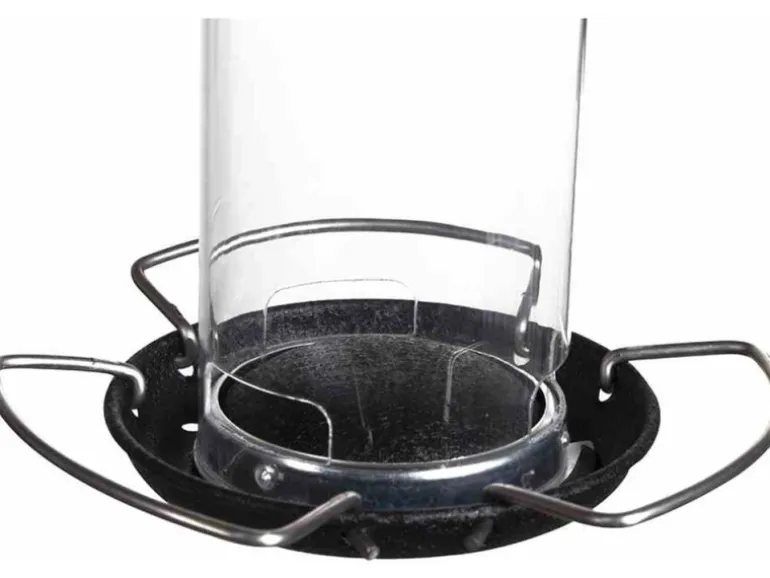 Siena Garden Futterspender Feeder Stahl Schwarz Ø 10 cm x 20 cm