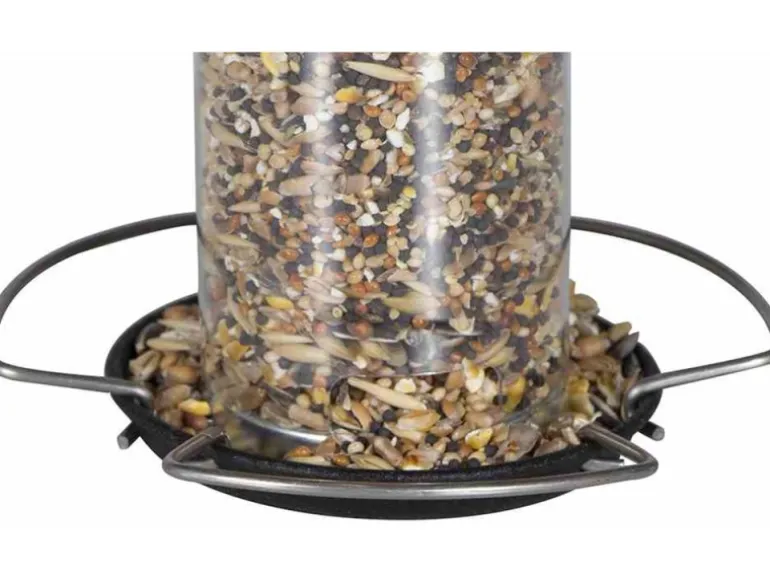 Siena Garden Futterspender Feeder Stahl Schwarz Ø 10 cm x 20 cm