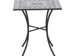 Siena Garden Gartentisch Como Quadratisch Grau 60 cm x 60 cm