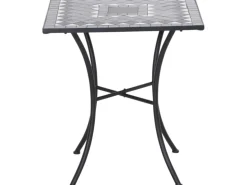 Siena Garden Gartentisch Como Quadratisch Grau 60 cm x 60 cm