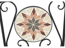 Siena Garden Klappsessel Stella Eisen 37 cm x 36 cm x 90 cm Schwarz Mosaik