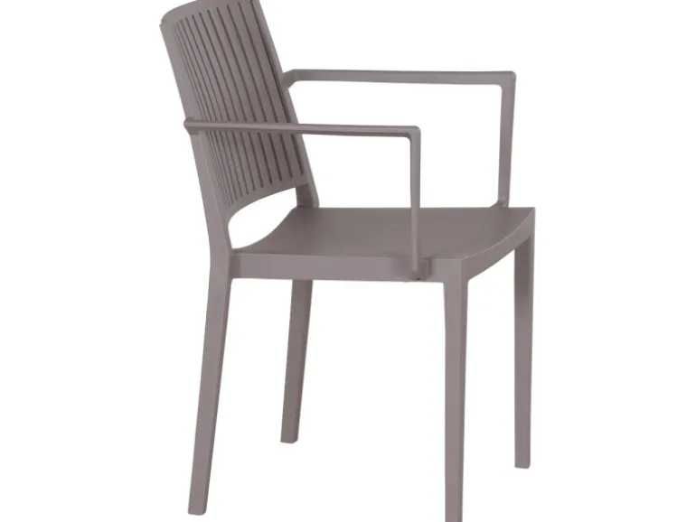 Siena Garden Lane Stapelsessel 56 cm x 57 cm x 80 cm Taupe