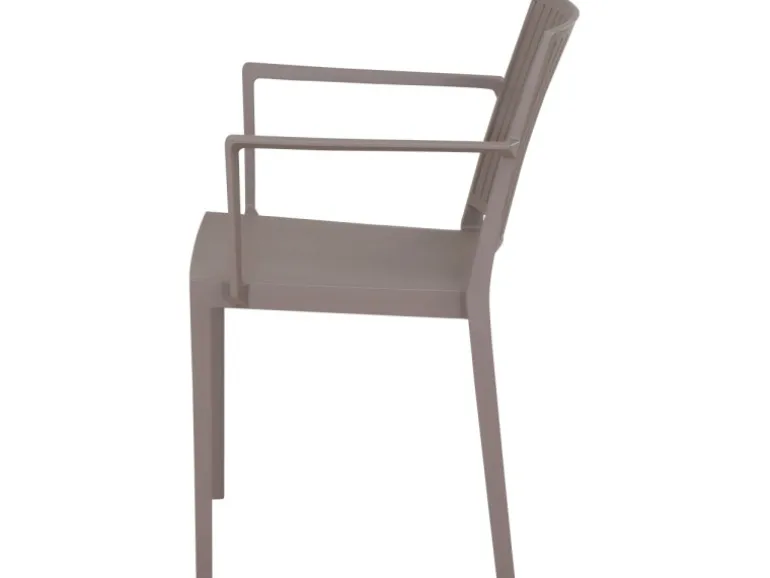 Siena Garden Lane Stapelsessel 56 cm x 57 cm x 80 cm Taupe