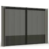 Siena Garden Seitenteile für Schattenmanufaktur Silber-Grau 300 cm x 210 cm