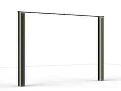 Siena Garden Seitenteile für Schattenmanufaktur Silber-Grau 300 cm x 210 cm