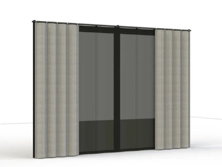 Siena Garden Seitenteile für Schattenmanufaktur Silber-Grau 300 cm x 210 cm