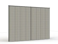 Siena Garden Seitenteile für Schattenmanufaktur Silber-Grau 300 cm x 210 cm