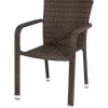 Siena Garden Stapelsessel Minas Braun 60 cm x 56 cm x 83 cm