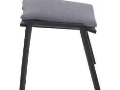Siena Garden Valencia Hocker Matt Anthrazit-Salt & Pepper Gestell Aluminium