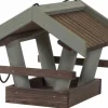 Siena Garden Vogelhaus Kiefer Braun und Olive 29 cm x 26 cm x 24 cm FSC®