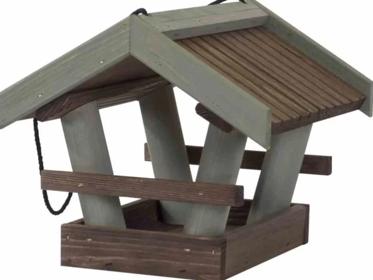 Siena Garden Vogelhaus Kiefer Braun und Olive 29 cm x 26 cm x 24 cm FSC®