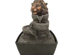Silex Zimmerbrunnen Sternzeichen Löwe Polyresin 20 cm x 15,5 cm Höhe 26 cm