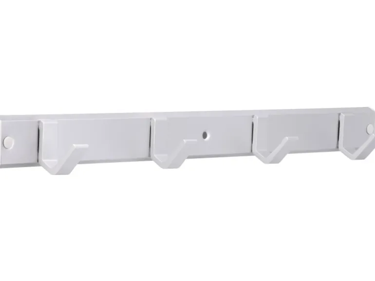 Siro Hakenleiste 2083 Aluminium Natur Matt Länge 450 mm 4 Haken
