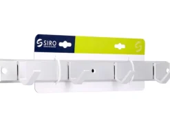 Siro Hakenleiste 2083 Aluminium Natur Matt Länge 450 mm 4 Haken
