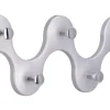 Siro Hakenleiste 01047 Kunststoff Metalleffekt Aluminium Chrom Länge 248 mm