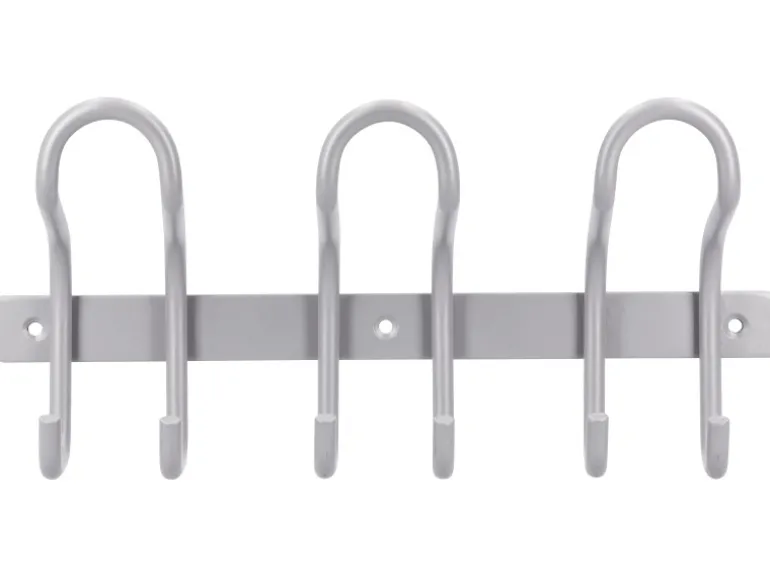 Siro Hakenleiste 1783 Metall Aluminium Länge 300 mm 6 Haken