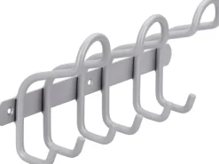 Siro Hakenleiste 1783 Metall Aluminium Länge 300 mm 6 Haken
