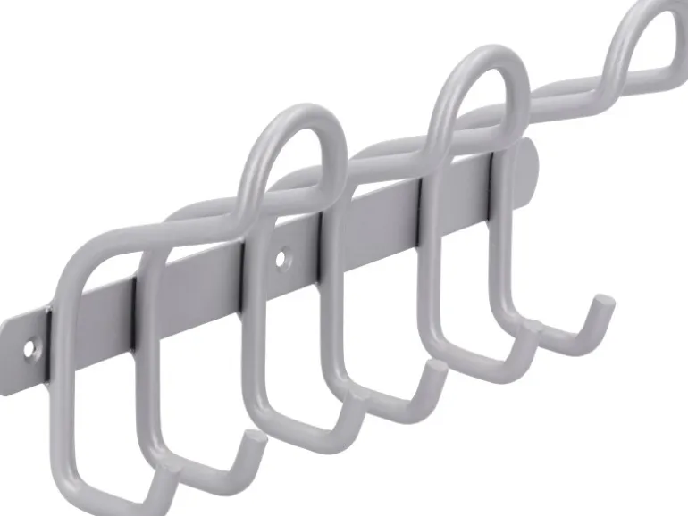 Siro Hakenleiste 1783 Metall Aluminium Länge 300 mm 6 Haken