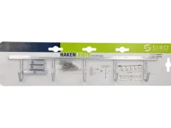 Siro Hakenleiste 2323 Nickelfarben Matt Länge 360 mm Verlängerbar