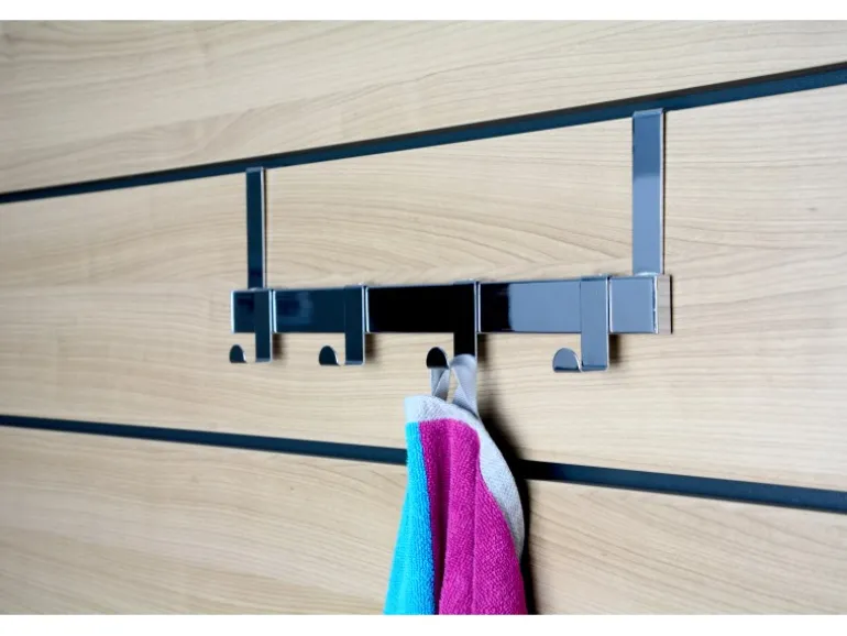 Siro Türgarderobe 1443 Metall Chrom Glänzend Länge 404 mm 4 Haken