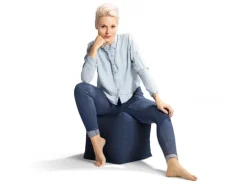 Sitting Point Hocker Cube Scuba 60 l Jeansblau