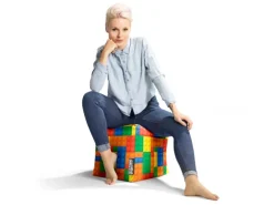 Sitting Point Hocker Cube Bricks 60 l Bunt