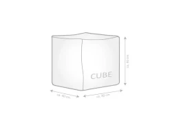 Sitting Point Hocker Cube Scuba 60 l Eukalyptus