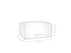 Sitting Point Hocker Roll Woolly 100 l Natur