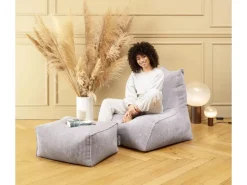 Sitting Point Hocker Roll Shara 100 l Grau