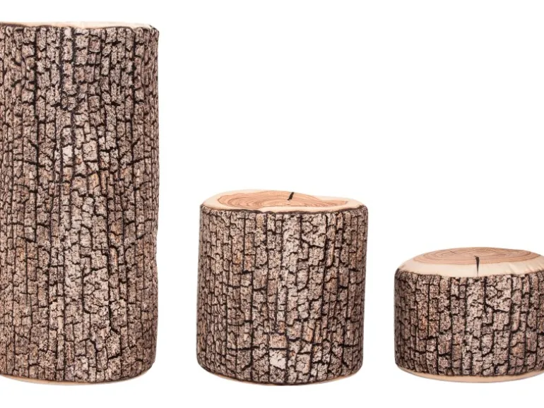 Sitting Point Hocker Wood 100 l Natur Holzoptik-Muster