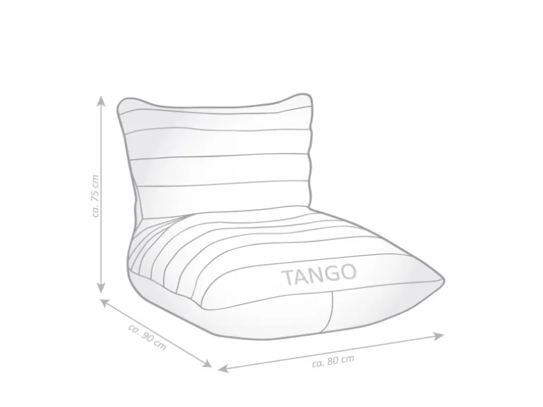 Sitting Point Sessel Canvas Tango 280 l Mittelgrau