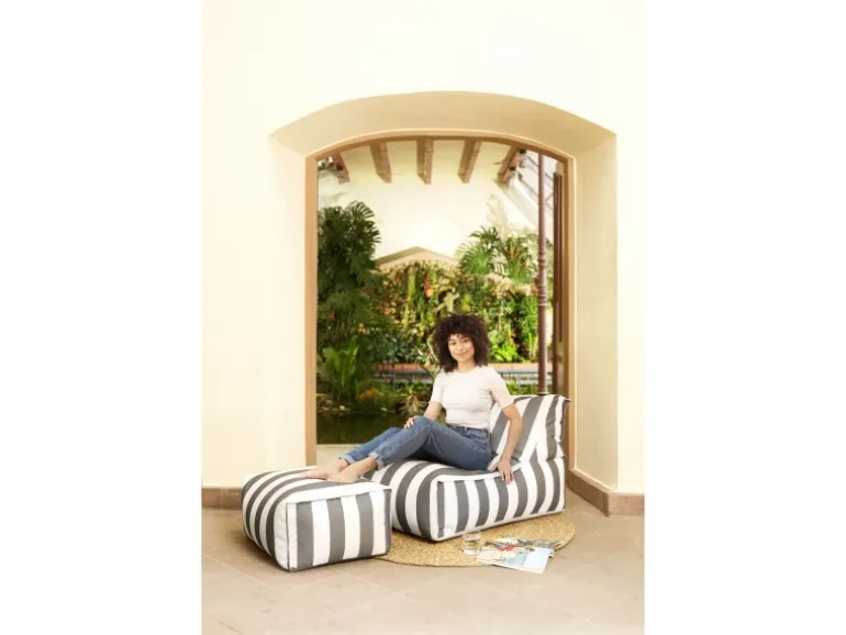 Sitting Point Sessel Santorin Rock 280 l Anthrazit Streifen-Muster