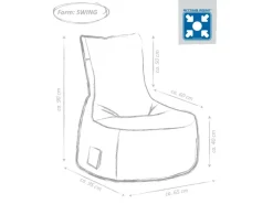 Sitting Point Sessel Sitzsack Scuba 300 l Khaki