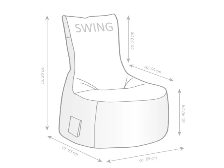 Sitting Point Sessel Swing Scuba 300 l Rose