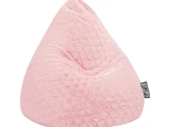 Sitting Point Sitzsack BeanBag Fluffy 120 l Rose Herz-Muster