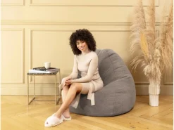 Sitting Point Sitzsack BeanBag Woolly 220 l Natur