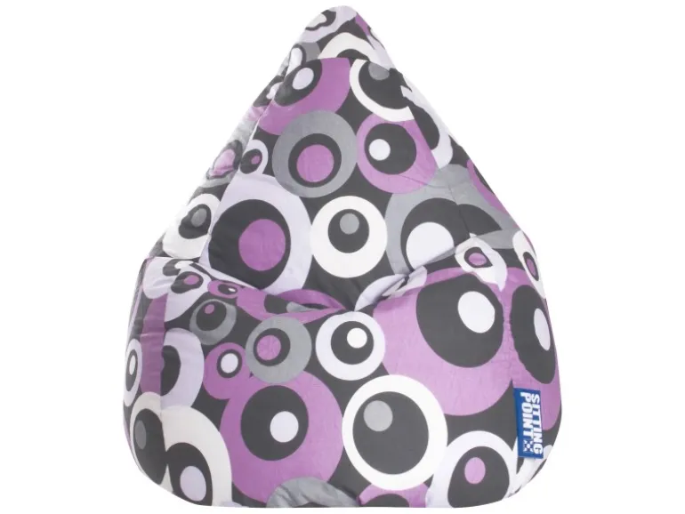 Sitting Point Sitzsack BeanBag Malibu 120 l Lila Bunt