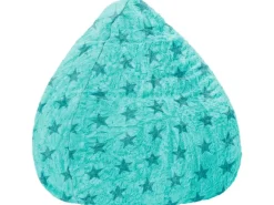 Sitting Point Sitzsack BeanBag Fluffy 220 l Türkis Sternen-Muster