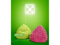 Sitting Point Sitzsack BeanBag Fluffy 220 l Türkis Sternen-Muster