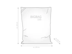 Sitting Point Sitzsack Big Bag Brava 300 l Rot
