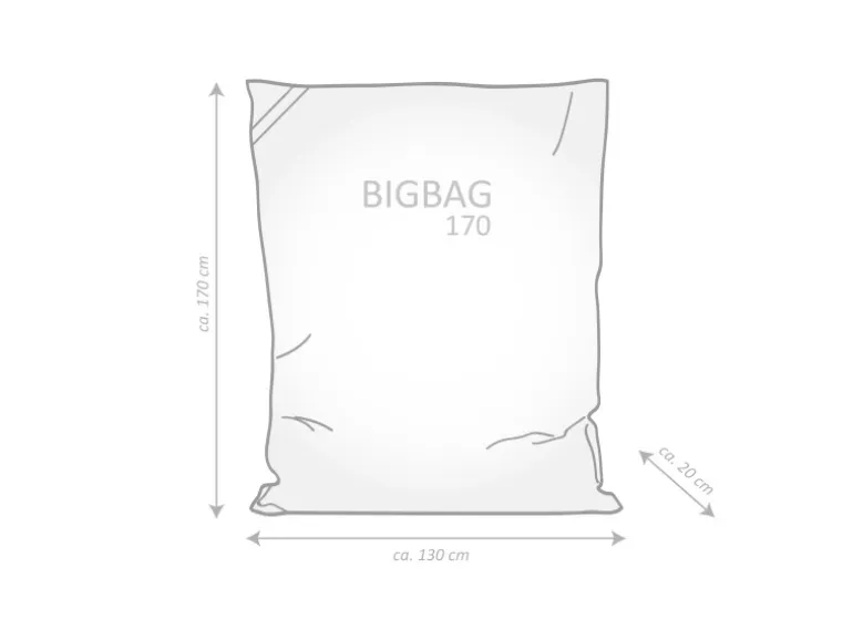 Sitting Point Sitzsack Big Bag Brava 380 l Anthrazit