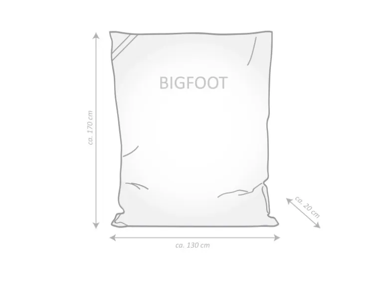 Sitting Point Sitzsack Big Foot Scuba 380 l Flieder