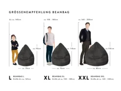 Sitting Point Sitzsack Brava BeanBag 300 l Eukalyptus